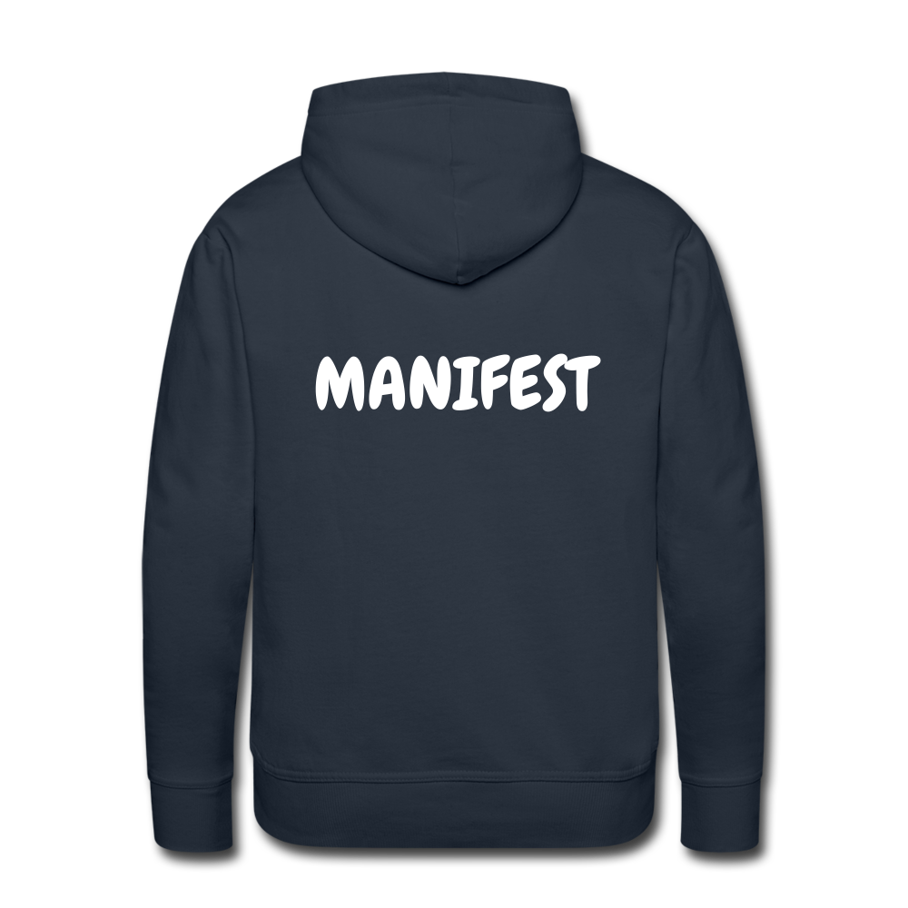 Men’s Hoodie (WHITE LETTERING) - navy