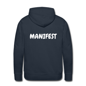 Men’s Hoodie (WHITE LETTERING) - navy