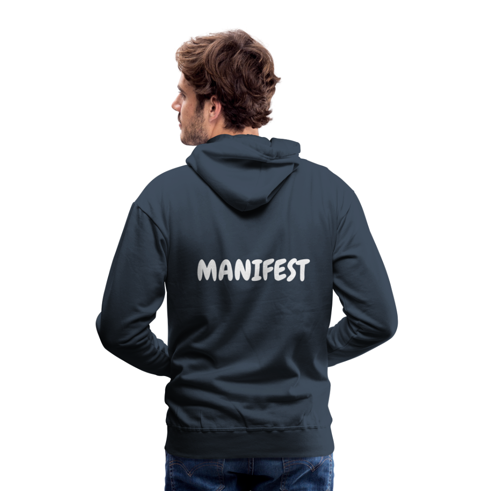 Men’s Hoodie (WHITE LETTERING) - navy