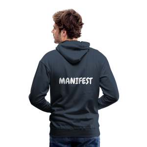 Men’s Hoodie (WHITE LETTERING) - navy