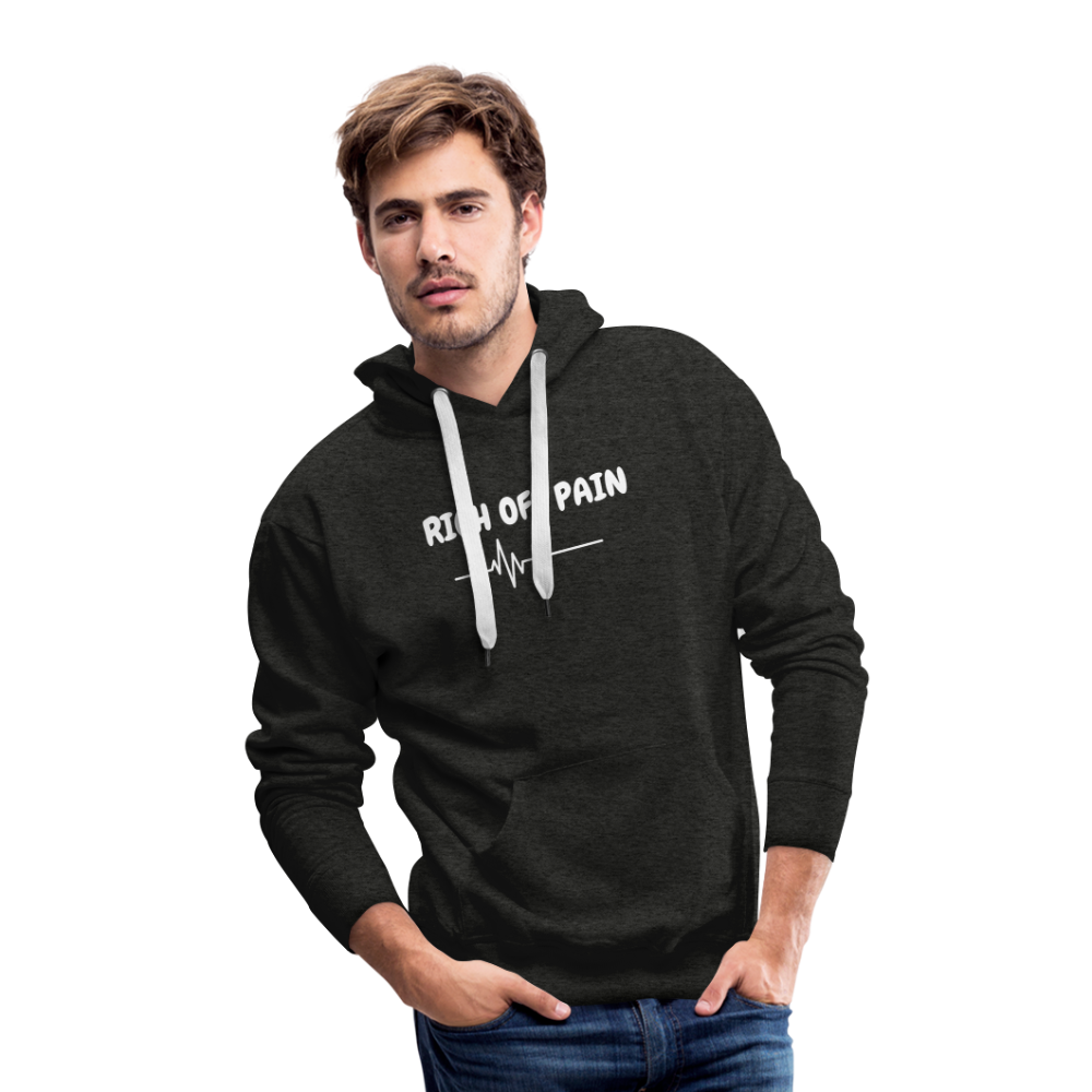 Men’s Hoodie (WHITE LETTERING) - charcoal grey