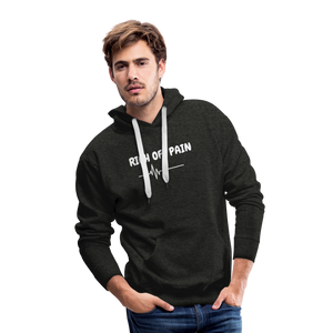 Men’s Hoodie (WHITE LETTERING) - charcoal grey