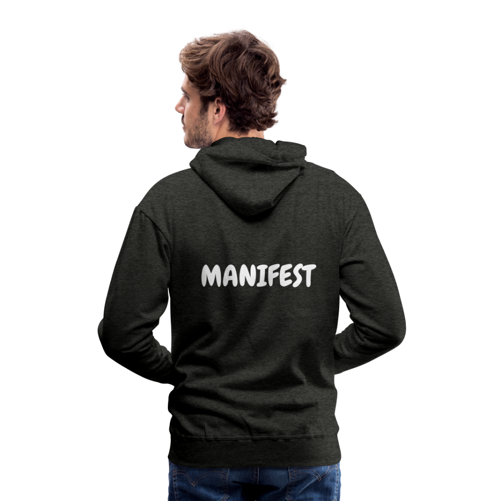 Men’s Hoodie (WHITE LETTERING) - charcoal grey