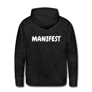 Men’s Hoodie (WHITE LETTERING) - charcoal grey