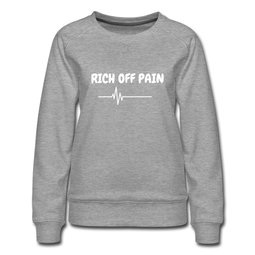 RICH OFF PAIN Women's Sweater - heather grey