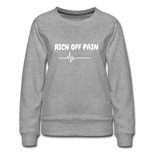 RICH OFF PAIN Women's Sweater - heather grey