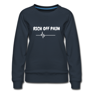 RICH OFF PAIN Women's Sweater - navy