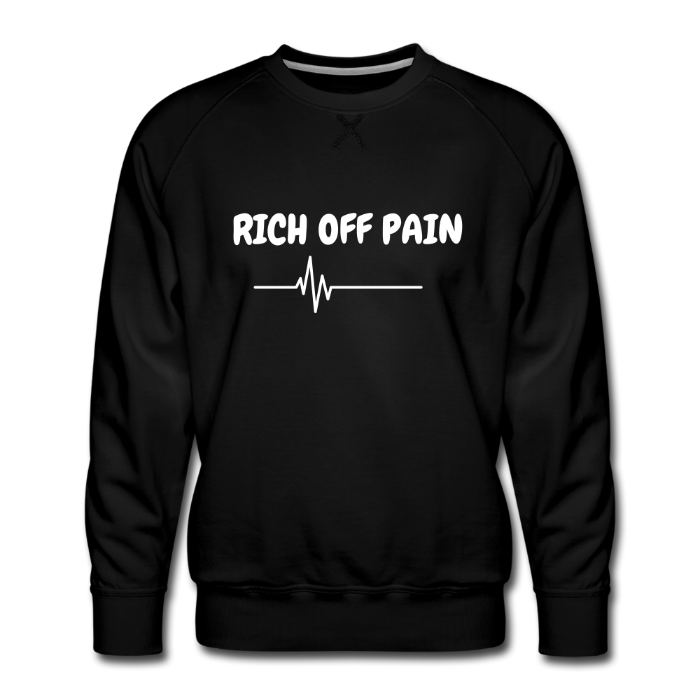 Men’s Sweatshirt - RICH OFF PAIN - black