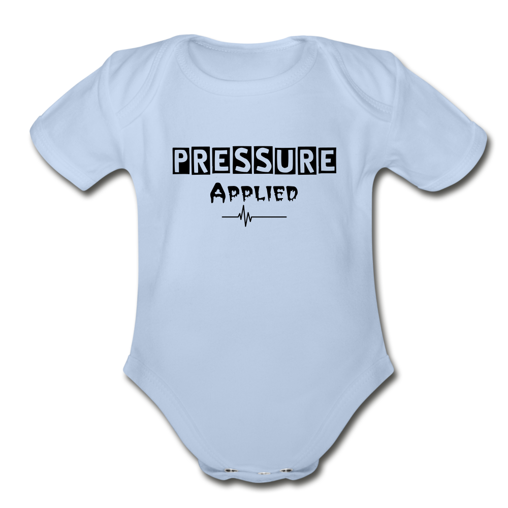 PRESSURE APPLIED - BABY BODYSUIT - sky