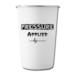 Stainless Steel Pint Cup - white