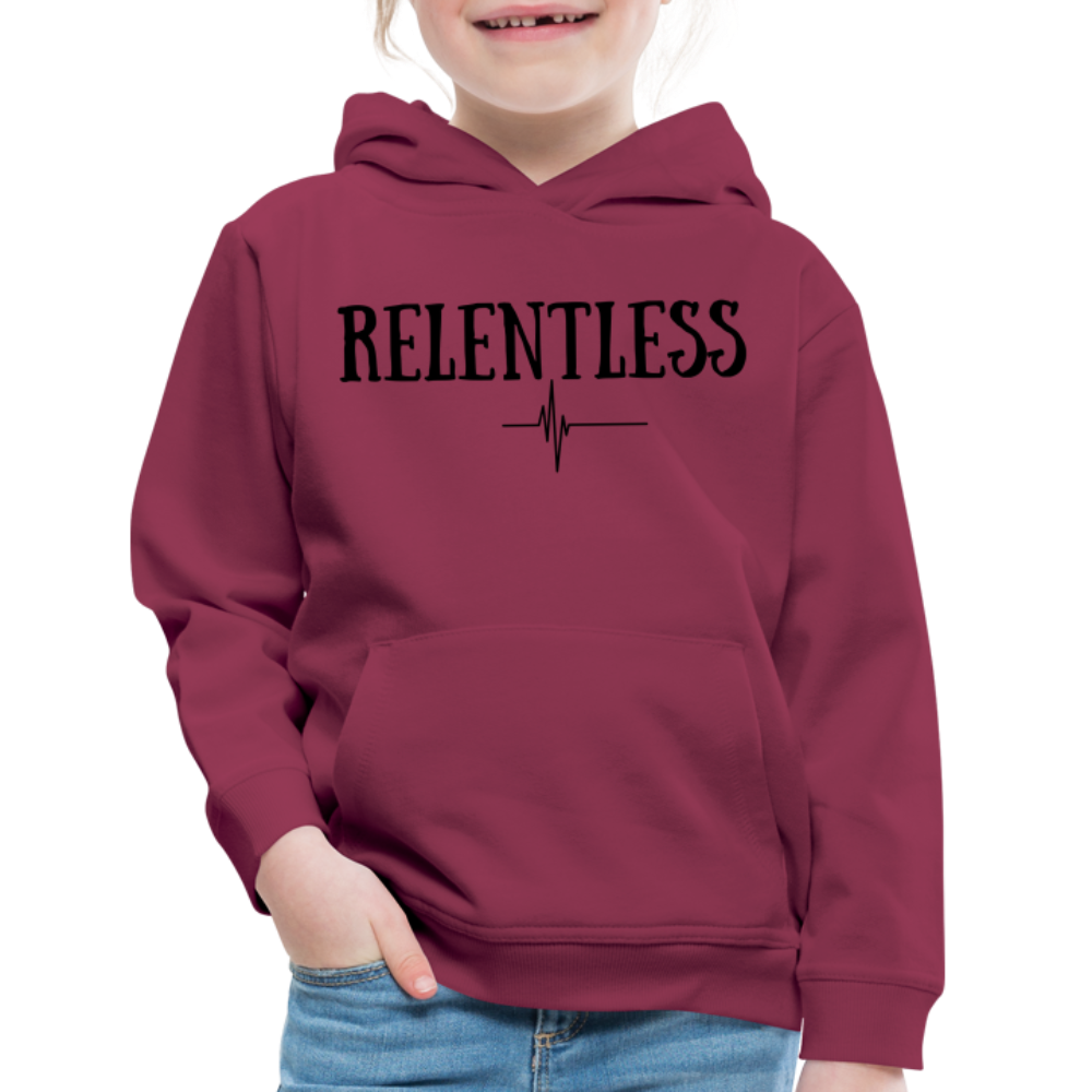 RELENTESS - Kids‘ Hoodie - burgundy