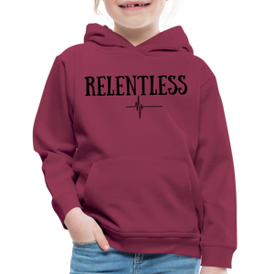 RELENTESS - Kids‘ Hoodie - burgundy