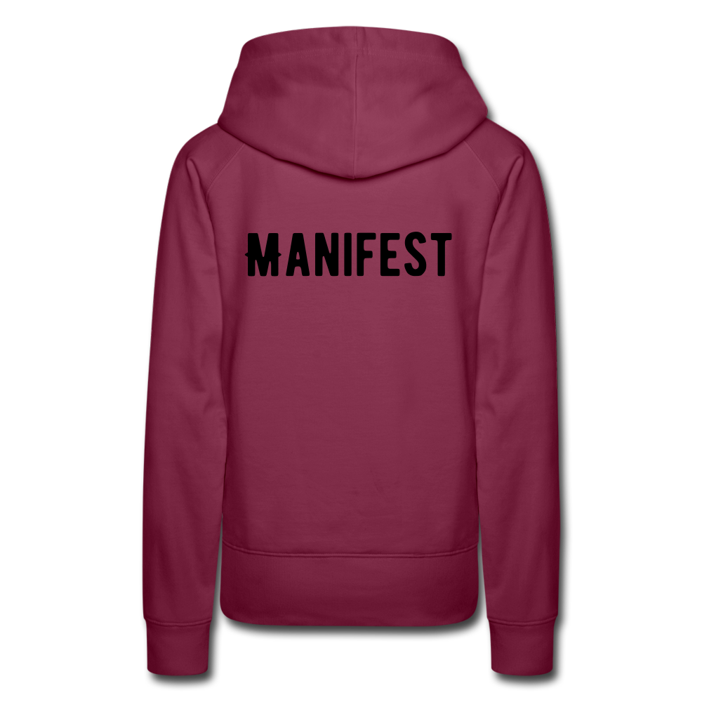 MINDING MY BLACK OWNED BUSINESS - WOMEN'S HOODIE - burgundy