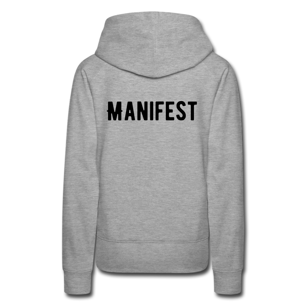 MINDING MY BLACK OWNED BUSINESS - WOMEN'S HOODIE - heather grey