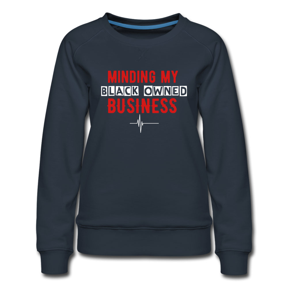 MINDING MY BLACK OWNED BUSINESS - Sweatshirt - navy