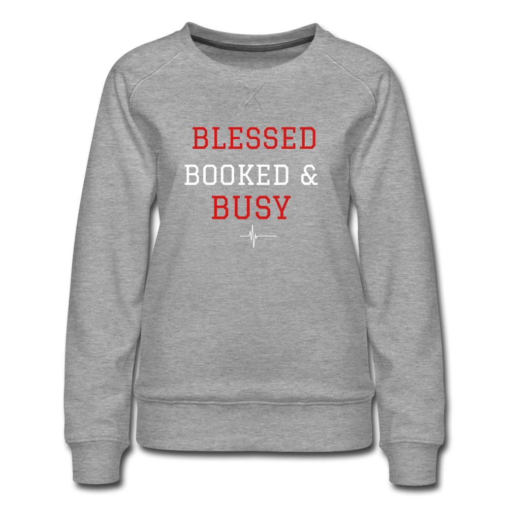 BOOKED & BUSY - Sweatshirt - heather grey