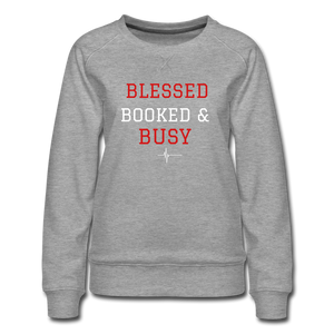 BOOKED & BUSY - Sweatshirt - heather grey