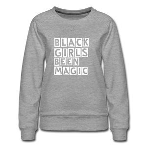 BLACK GIRLS BEEN MAGIC - Sweatshirt - heather grey