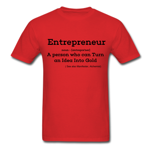 Entrepreneur Unisex TShirt - red