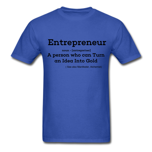 Entrepreneur Unisex TShirt - royal blue