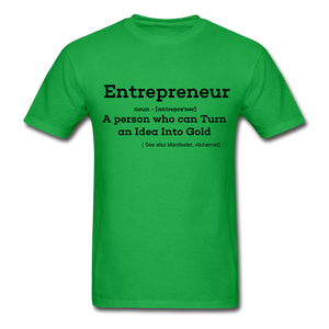 Entrepreneur Unisex TShirt - bright green