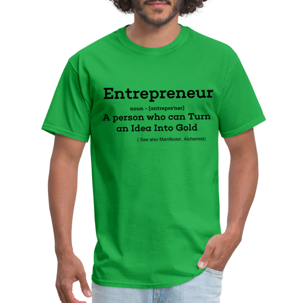 Entrepreneur Unisex TShirt - bright green