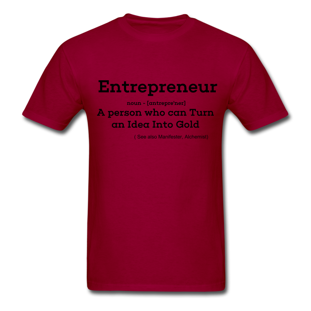 Entrepreneur Unisex TShirt - dark red