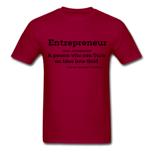 Entrepreneur Unisex TShirt - dark red