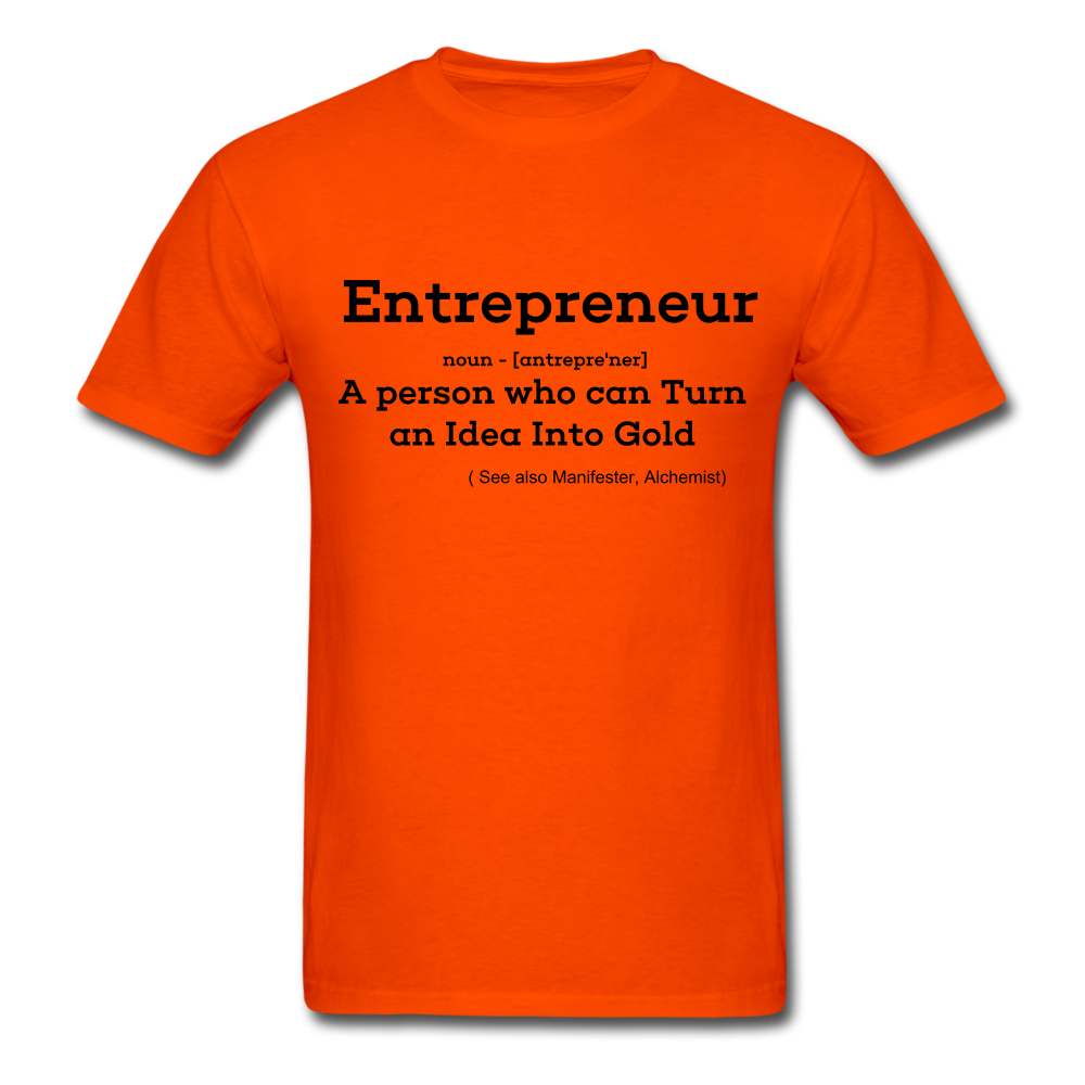 Entrepreneur Unisex TShirt - orange