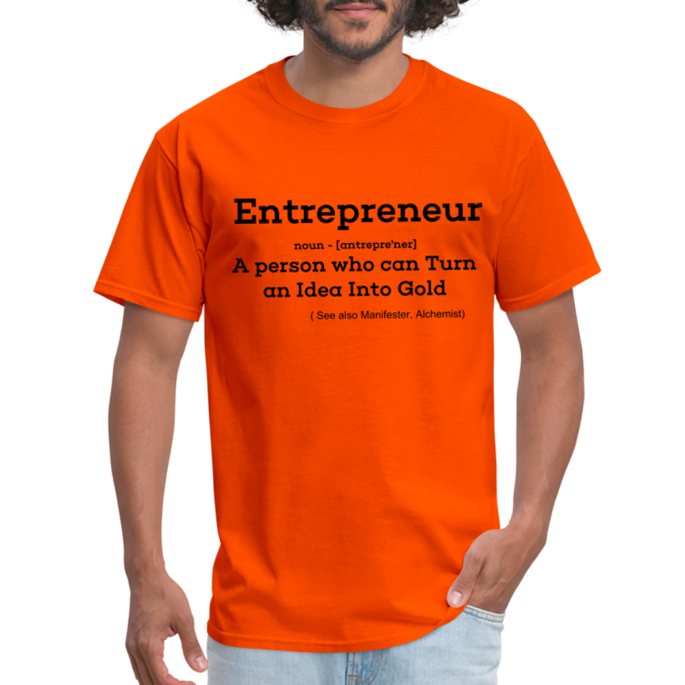 Entrepreneur Unisex TShirt - orange