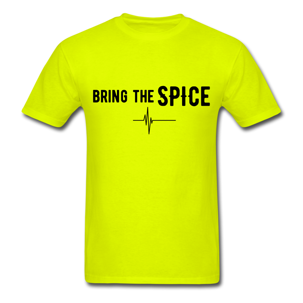 BRING THE SPICE Unisex T-Shirt - safety green