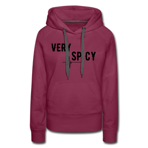 VERY SPICY HOODIE - burgundy