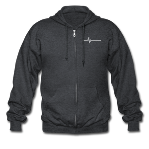 Stay Alert, Stay Alive Zip Hoodie - deep heather
