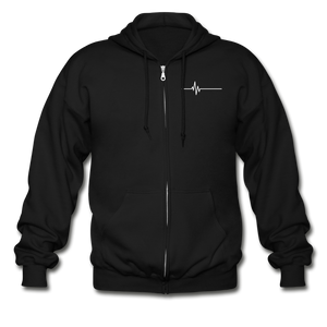 Stay Alert, Stay Alive Zip Hoodie - black