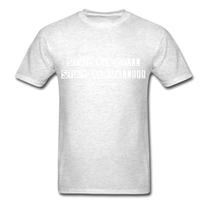 Stay Alert, Stay Alive T-Shirt - light heather gray