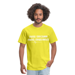Stay Alert, Stay Alive T-Shirt - yellow