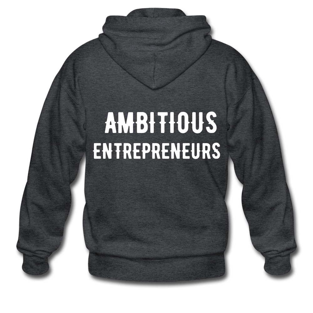 Ambitious Entrepreneurs Zip Hoodie - deep heather