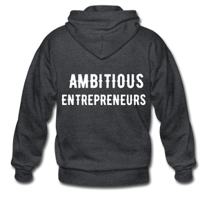 Ambitious Entrepreneurs Zip Hoodie - deep heather