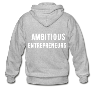 Ambitious Entrepreneurs Zip Hoodie - heather gray