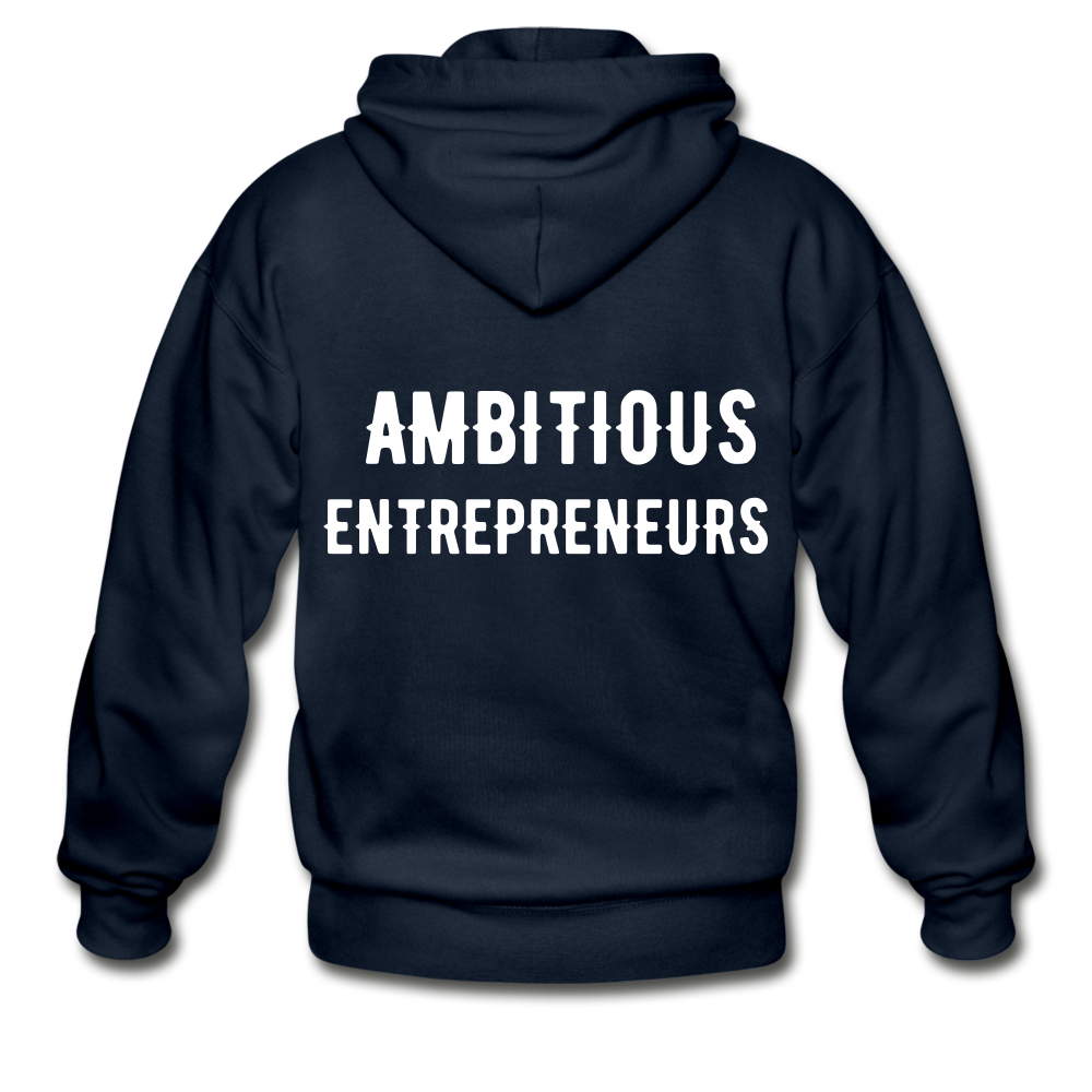 Ambitious Entrepreneurs Zip Hoodie - navy