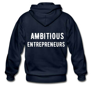 Ambitious Entrepreneurs Zip Hoodie - navy