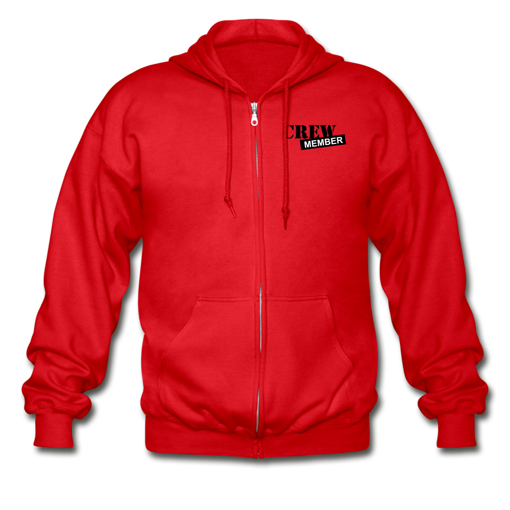 Ambitious Entrepreneurs Zip Hoodie - red