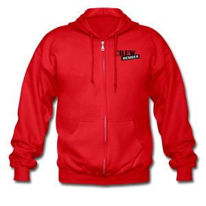 Ambitious Entrepreneurs Zip Hoodie - red