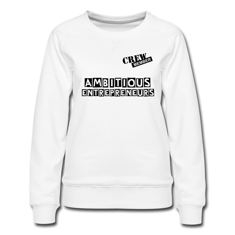 Ambitious Entrepreneurs Sweatshirt - white