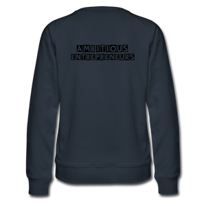 Ambitious Entrepreneurs - MEET ME IN THE LOUNGE SWEATSHIRT - navy