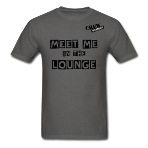 MEET ME IN THE LOUNGE MEN'S T-Shirt - charcoal