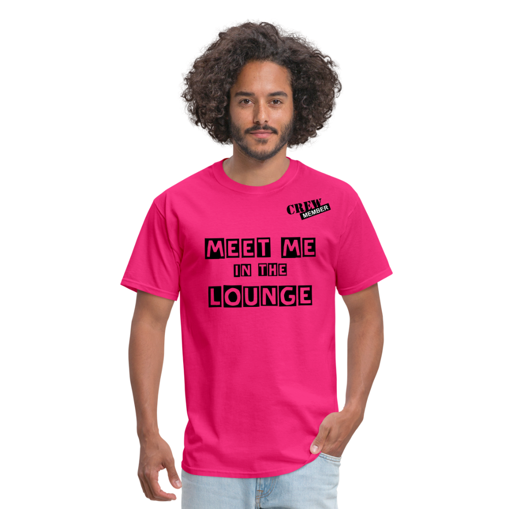 MEET ME IN THE LOUNGE MEN'S T-Shirt - fuchsia