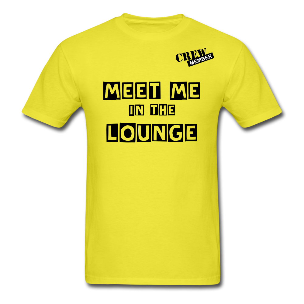 MEET ME IN THE LOUNGE MEN'S T-Shirt - yellow