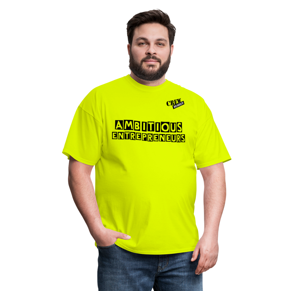 Ambitious Entrepreneurs T-Shirt - safety green