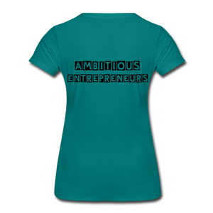 MEET ME IN THE LOUNGE- Women's T-Shirt - teal